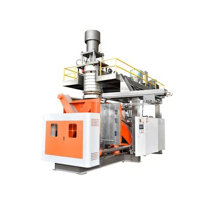 Uma grande máquina de moldagem por sopro pode produzir produtos de formatos c...